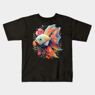 Angelfish Rainbow Kids T-Shirt